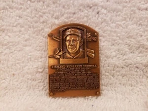 RARE 1985 National Baseball HOF Rick Ferrell Bronze Plaque, Boston Red Sox, NICE - Picture 1 of 2