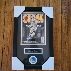 Stephen Curry Warriors Autographed Slam Magazine Auto Custom Framed 22x14 - Picture 1 of 6