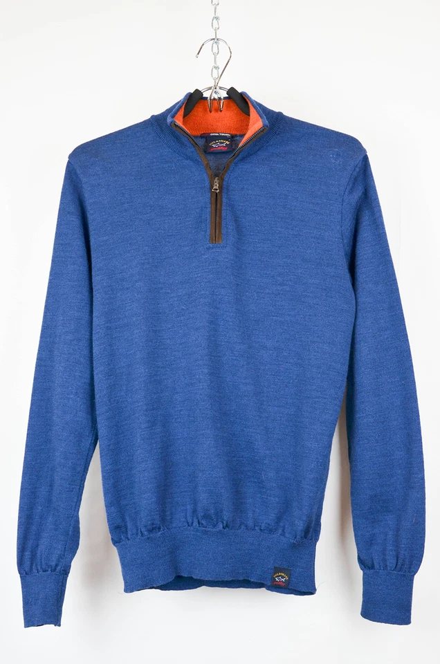 Paul & Shark Sweater – Wool Blue Quarter-Zip Nautical – Size M - Image 1 of 1