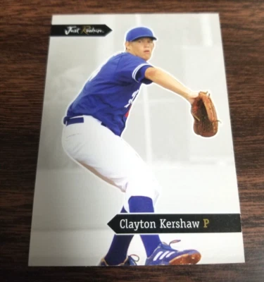 CLAYTON KERSHAW 2006 JUST MINORS CARD #JR-23 DODGERS/HIGHLAND PARK HS (ROOKIE) - Image 1 of 2