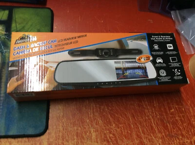 ArmorAll Dash & Backup CAM 4" LCD Rearview Mirror Live Monitoring - Image 1 of 4
