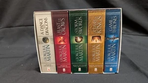 George R. R. Martin Book Box Set of 5 Books A Song of Ice and Fire 2013 - Picture 1 of 7