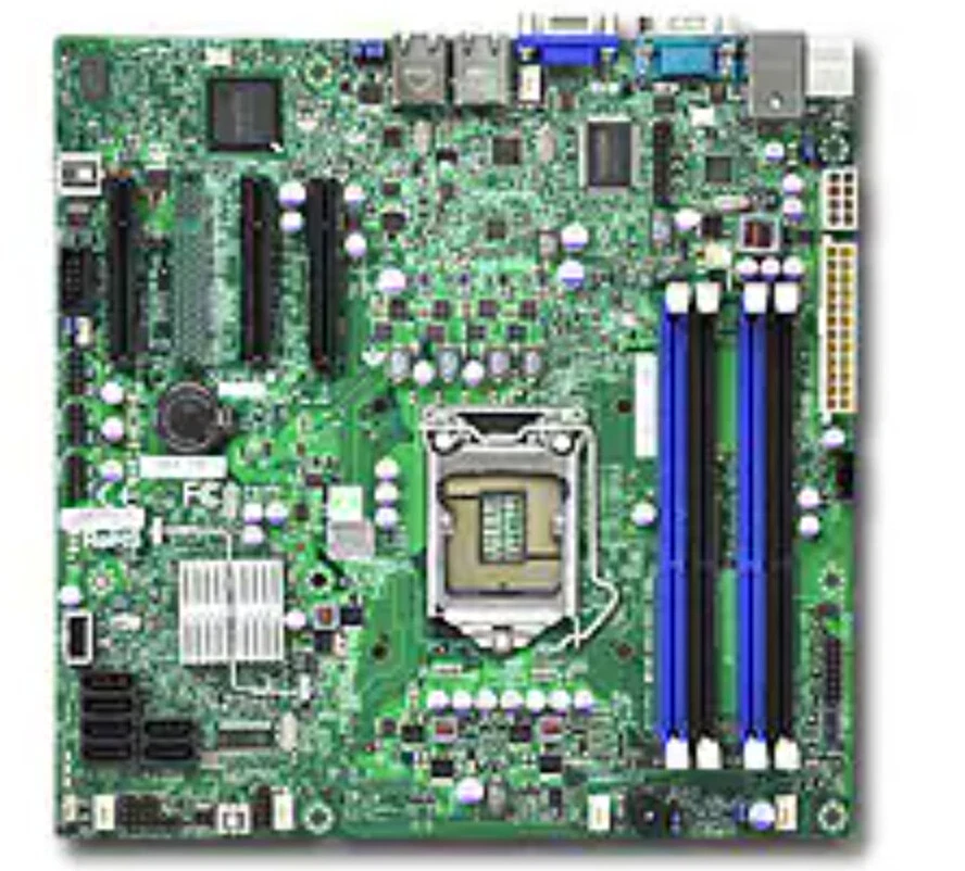 SUPERMICRO MBD-X9SCL LGA1155 Intel ® C202 chipset mini ATX motherboard ECC DDR3 - Image 1 of 1