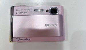 SONY Cyber Shot DSC-T70 Pink 14.1MP Digital Camera 3xzoom only Japanese from JPN - Picture 1 of 3