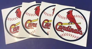 St. Louis Cardinals Baseball Stickers Lot Of 4 - Picture 1 of 2