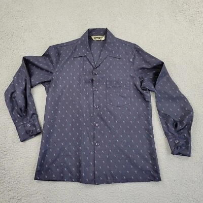 Camisa Triumph of California Para Hombre Mediana De Colección AOP Gráfica Abotonada Manga Larga Foto 1 de 4