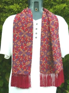 Vintage TOOTAL Scarf Cravat Mens Dapper Mod Indie Scooter Goodwood Ascot Races - Picture 1 of 9