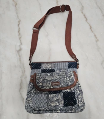 Bolso Bandolera Sakroots Mujer Cartera Patchwork Búho Excelente Estado Foto 1 de 4