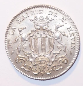 Bretagne, Rennes (Echevins & Maires), Jeton argent Jacques-Jean Hévin, SUP !! - Imagen 1 de 2