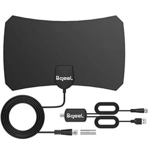 Bqeel Antenne TV Intérieur Puissante Amplifiée 120 Miles avec Signal Amplific...