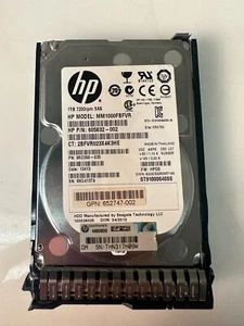 HP 652749-B21 653954-001 605832-002 1 TB SAS disco rigido disco rigido modulo plug-in 7,2K - Foto 1 di 3