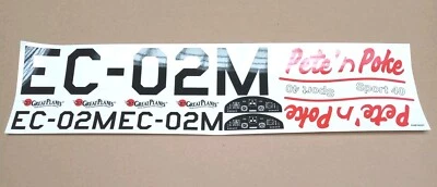 GREAT PLANES Pete 'n Poke RC Aircraft Stickers Decals RARE Hobbico PNP4D01 NEW - Image 1 of 4