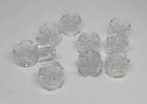LEGO : 10x Brique ronde 2 x 2 - Réf 3941 trans-clair - Set 40289 75306 75396 - Picture 1 of 1