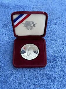 1984 US Olympic Commemorative Proof Silver Dollar $1 Original Box