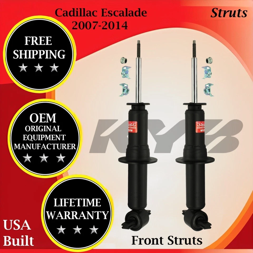 Puntales delanteros KYB OEM para Cadillac Escalade 2007-2014 6,0 L 6,2 L garantía de por vida Foto 1 de 4