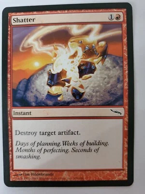 MTG Magic The Gathering Card Shatter Instant Red Arabian Nights 2003 - Image 1 of 2
