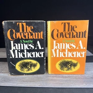 The Covenant by James Michener - Volume 1 & 2 - Vintage Novels (1980) HC Firsts - Picture 1 of 11