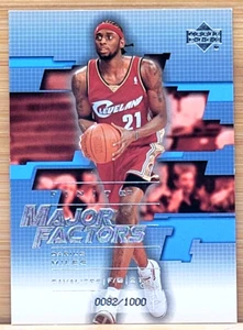 2003-04 UPPER DECK FINITE DARIUS MILES #D/1000 MAJOR FACTORS - Picture 1 of 2