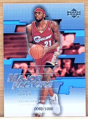 2003-04 UPPER DECK FINITE DARIUS MILES #D/1000 MAJOR FACTORS - Image 1 of 2