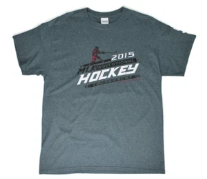 MLK Invitational Hockey Tournament Orlando Florida 2015 Gray Tee Shirt Sz L VGUC - Picture 1 of 15