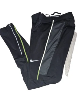 Nike Dri Fit Compression Running Leggings Black Mesh Panels Woman's Small - Picture 1 of 9