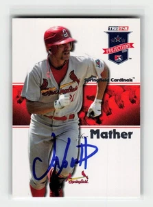 2008 TRISTAR PROjections Joe Mather #382 Auto Springfield Cardinals - Picture 1 of 2