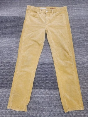 Anthropologie Pilcro Women 27 Slim Boyfriend Corduroy Pants Yellow Cotton - Image 1 of 4