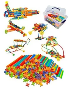 600PCS STEM Building Toys, Straw Constructor Toys Up Grade Engineering  - Picture 1 of 7