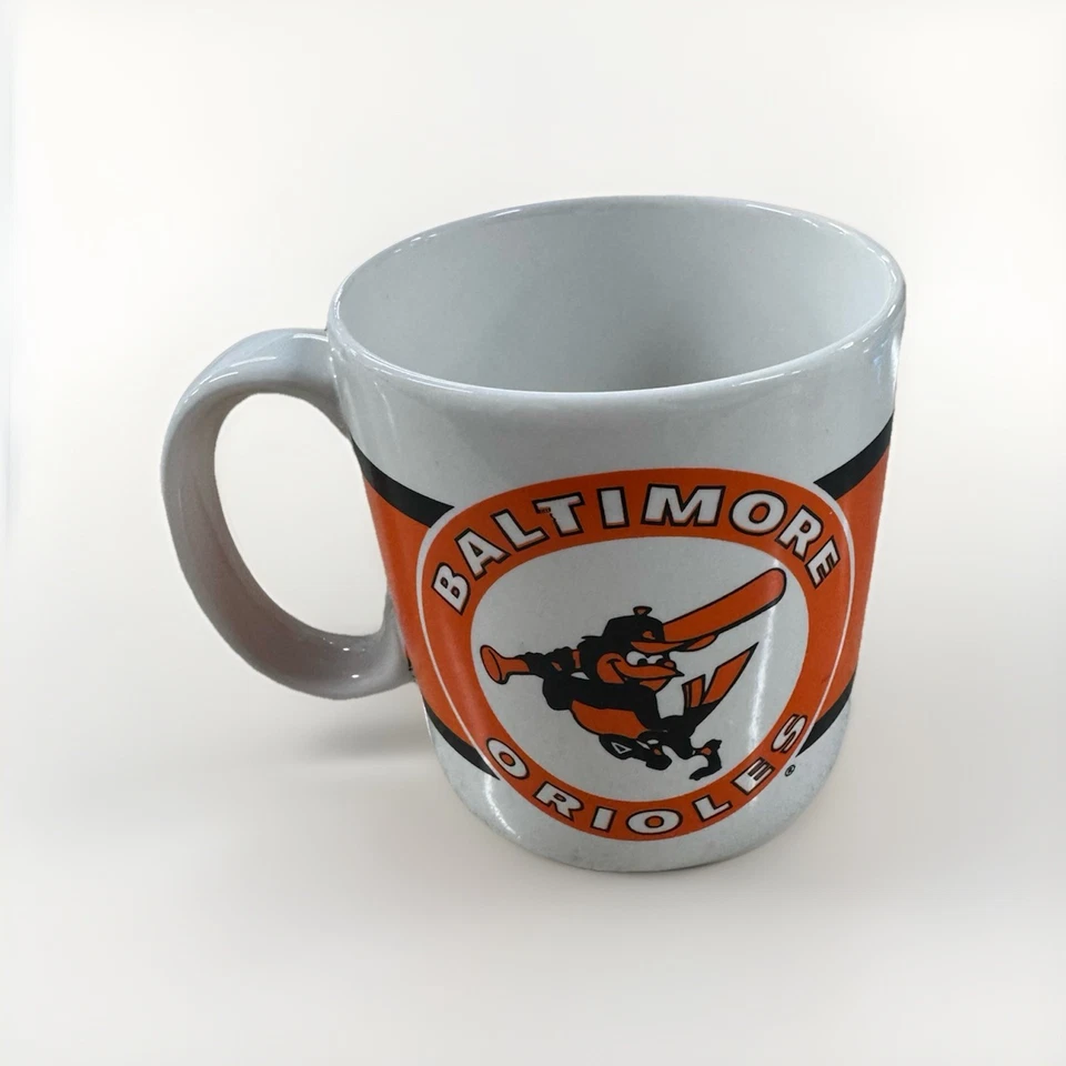 Vintage Baltimore Orioles Bird MLB Baseball Russ Berrie & Co Coffee Mug With Box - Image 1 of 4