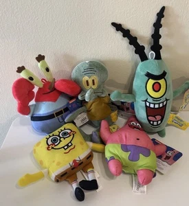 New SpongeBob SquarePants Plush Set 6" to 11" Good Stuff 5 Total - Picture 1 of 6