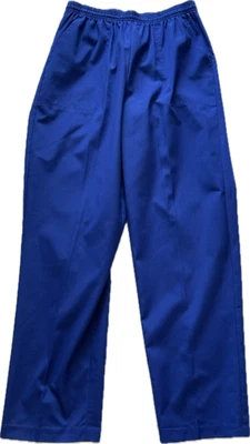 Pantalones Médicos Para Mujer Azul Real Cordón Cintura Pierna Recta Uniforme Talla M Foto 1 de 3