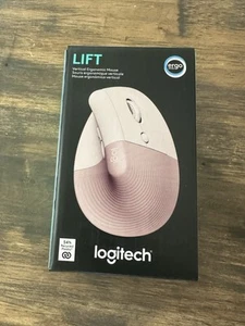 Souris verticale sans fil Logitech Lift - Rose - Photo 1/3