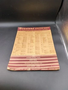 Firestone Service Data For Passenger Cars And Light Trucks 1953 - Picture 1 of 2