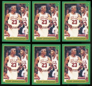 Tuff Stuff Jr 1991 Lot of SIX #23 Cliff Levingston Michael Jordan Chicago Bulls - Picture 1 of 2
