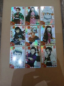 Demon Slayer Karten Lot 9. tanjiro nezuko Inosuke Zenitsu Keimetsu no yaina #C - Bild 1 von 6