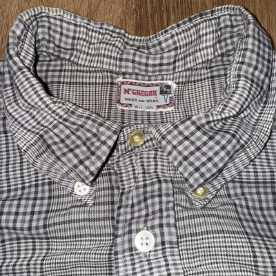 Vtg 50s 60s McGregor Shirt Mens 765 Wash and Wear MCM Mod Tunic Pullover Large - Image 1 of 4