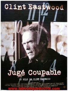 Juez Culpable Cartel Cine / Movie Póster Clint Eastwood James Woods 160x120 - Imagen 1 de 1