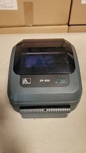 A lot of 5pcs Zebra ZP450 Label Printer Desktop Thermal Barcode ZP450-0501-0006A - Afbeelding 1 van 3