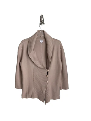 Suéter Cárdigan Armani Collezioni Beige Manga 3/4 Hecho en Italia Mujer 10 Foto 1 de 4