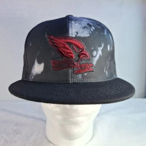 Arizona Cardinals New Era Fits Strapback Cap Hat Black Red Ink Dye - Picture 1 of 10