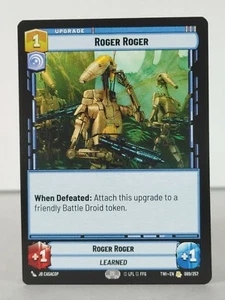 Roger Roger - Crepúsculo de la República - 069/257 - Star Wars Unlimited - Raro - Imagen 1 de 11