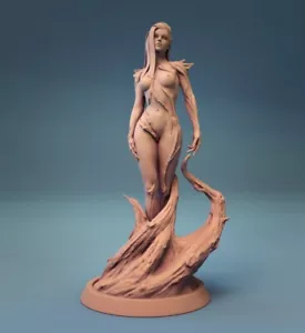 Dryada druida hembra escala 75 mm Fantasy Pinup miniatura D&D Pathfinder RPG - Imagen 1 de 1