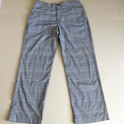 Pantalones de nailon Polo Jeans Co. Ralph Lauren para mujer talla 12 a cuadros elásticos 28” entrepierna Foto 1 de 4