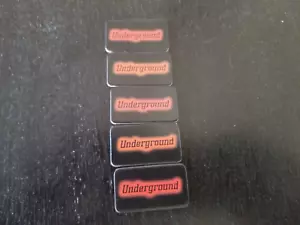 5 Scotland Yard Black & Red Underground Fare Tickets -VGC- Board Game Parts - Picture 1 of 1