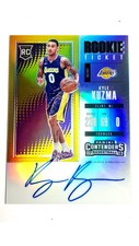 2017-18 Panini Contenders Kyle Kuzma AUTO RC Premium Silver Prizm Rookie Ticket