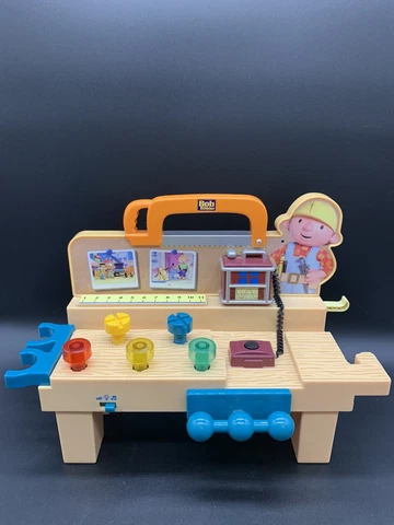 Vintage Bob the Builder Sounds Music Talking Musical Work Bench Toy WORKS Cover
