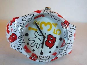 Disney Womens Vintage Mickey Mouse Watch (Bangle with Mickey's Pants and Gloves) - Picture 1 of 14