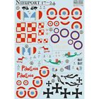 Nieuport 17-24 french fighter Decal for airplane Scale 1:72 Print Scale 72-510