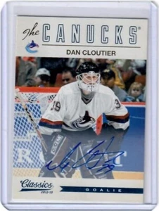 Tarjeta automática Panini Classics Dan Cloutier 2012-13 Vancouver Canucks - Imagen 1 de 2