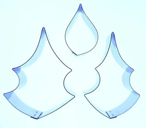 Poinsettia Cutter set 58, 56 and 35 mm by Valley Cutter Company -Sugarcraft cake - Picture 1 of 4